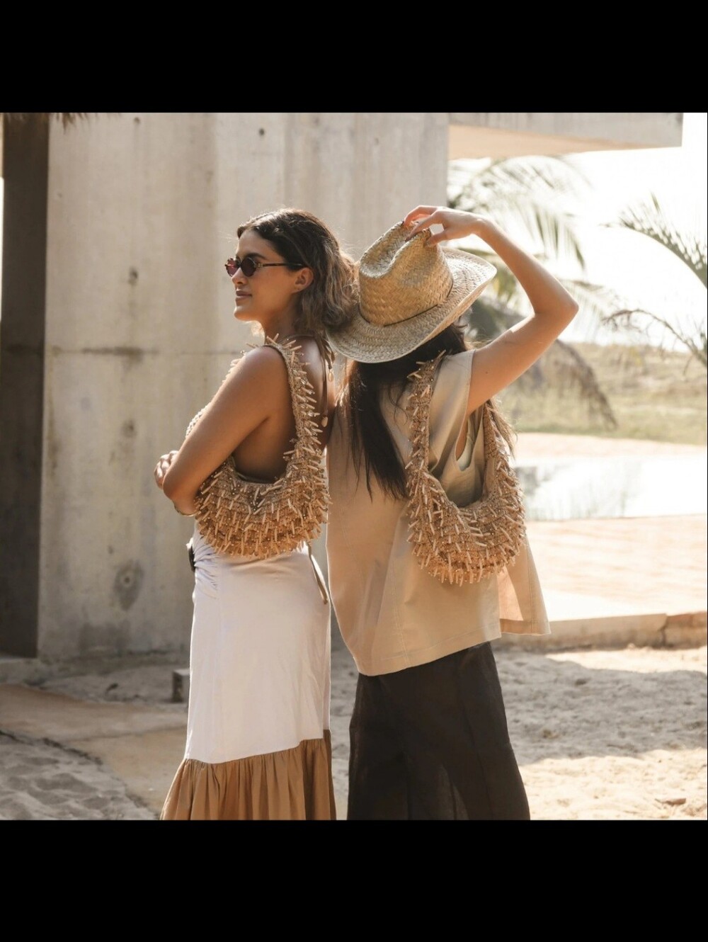 ✨️🤎 Dolce Vita *Caicos* Gorgeous Natural Straw Beaded Shoulder Bag - Beige 🤎✨️